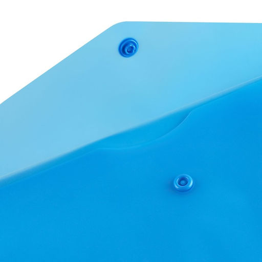 Цена за 10 шт. Папка-конверт на кнопке travel, 150 мкм, Calligrata Standard, прозрачная, синяя