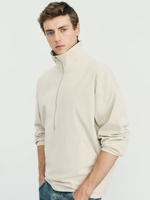 Толстовка из вельвета relax fit / Zarina