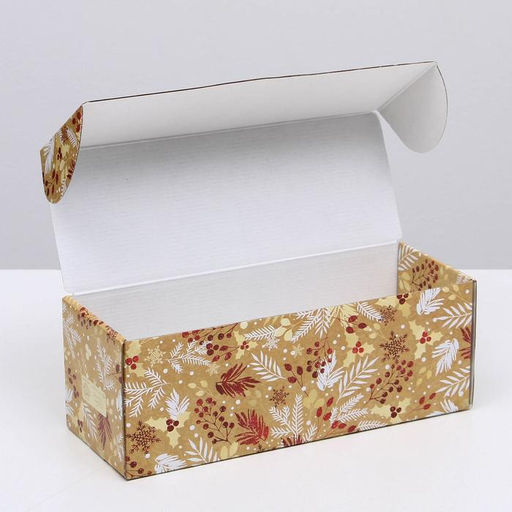 Коробка складная Новогодний, 12 х 33,6 х 12 см - Дарите счастье фото 4