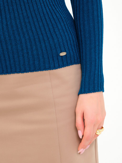 Джемпер вязаный с длинным рукавом