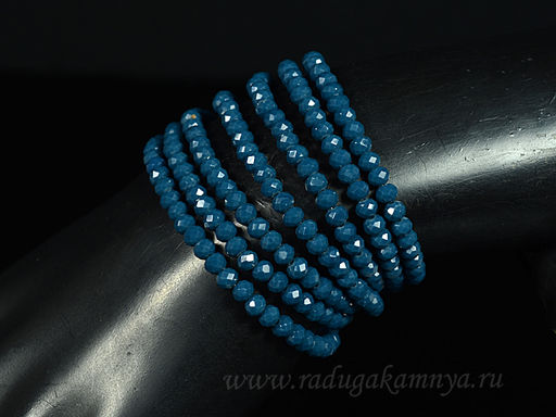 Бусы-браслет на резинке из циркона кукуруза гр.6мм зеленый хамелеон, 86см. Радуга камня  фото 40