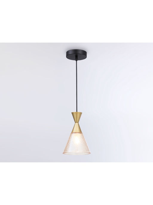 Светильник подвесной TR3173, 1хE27, 60Вт, d15,5 h100 см, цвет золото