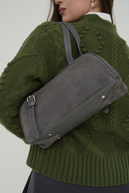 Сумка женская Ц-642.67 серый - Protege фото 4