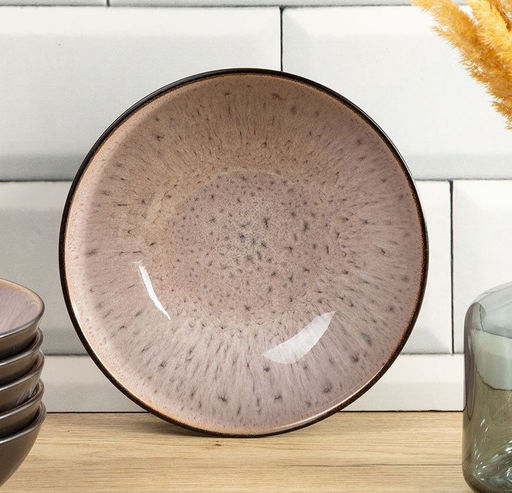 Тарелка суповая, керамика, 18 см, круглая, Глэнс, Daniks, HMN230212A-SO/P (452106)  фото 5