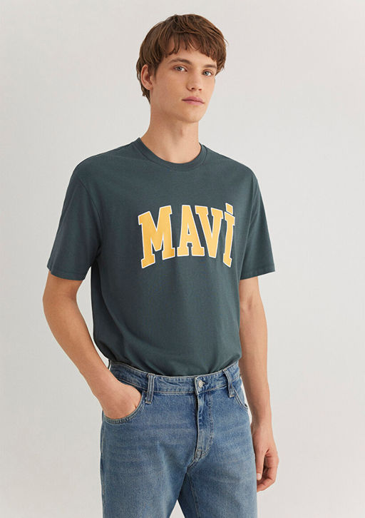 Mavi Logo Bask?l? Yesil Tisort  фото 3