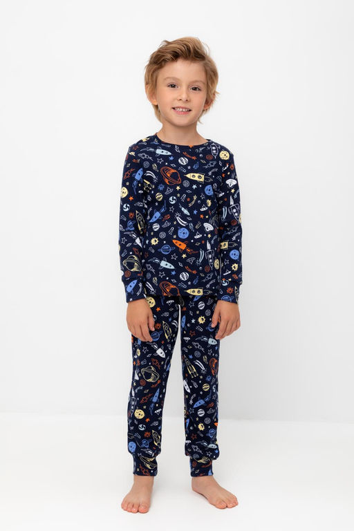 К 1552/24/космические ракеты на гл.синем пижама дет