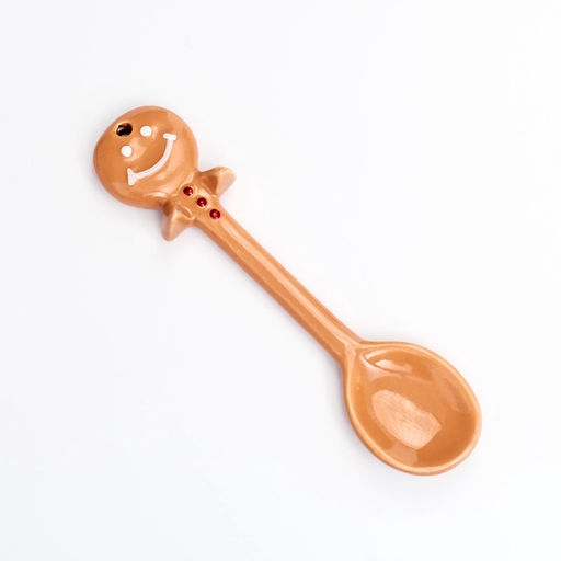 Кружка керамическая новогодняя Олененок, 200 мл, с ложкой