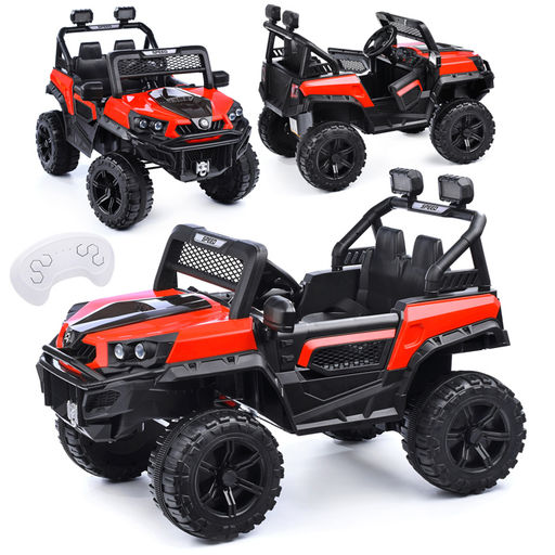Электромобиль "Фиджи" на аккумуляторе, с р/у управлением, 12V4.5 двухприводный (красный)