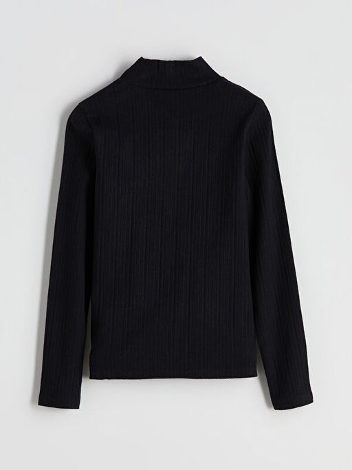 Bal?k?? Yaka K?z ?ocuk Triko Kazak