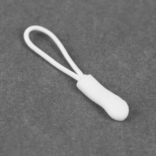 Цена за 7 шт. Пуллер для молнии, 2.5 см, 6×0.8 см, 10 шт., цвет белый