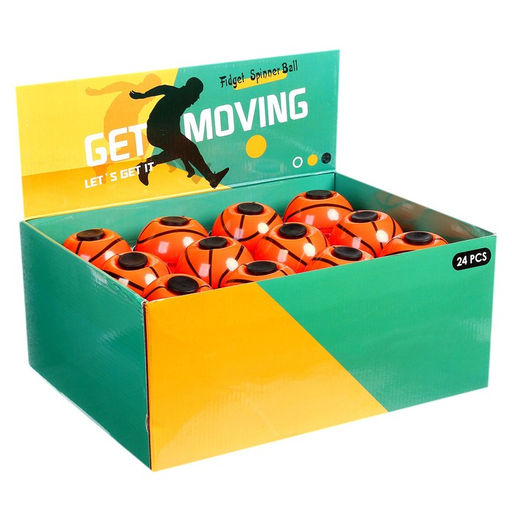 Цена за 24 шт. Мяч «Баскетбол», со спиннером