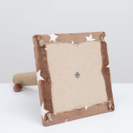 Когтеточка «Столбик», 54×30×30 см, на подставке, джут, цвет МИКС