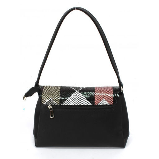 Сумка женская иск/кожа+нат/кожа ADEL-201/3в, 3отд, 2внут, карм, плечевой ремень, мозаика 262826 - Adelia фото 2