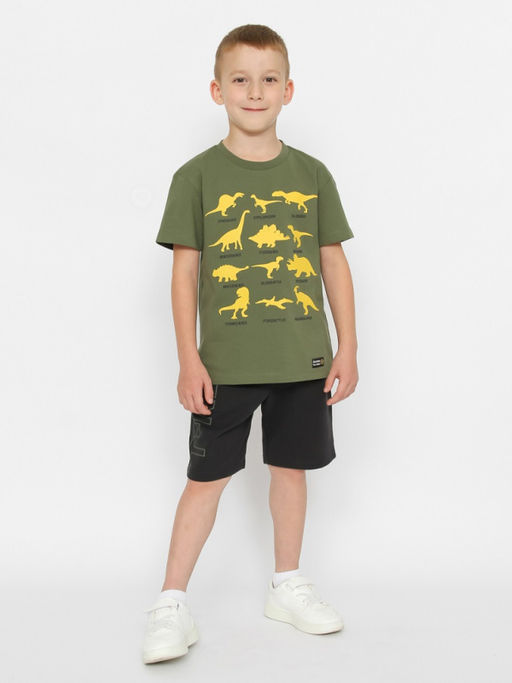 CRB wear / CWKB 63705-35-387 Футболка для мальчика,хаки/Ex.Cherubino