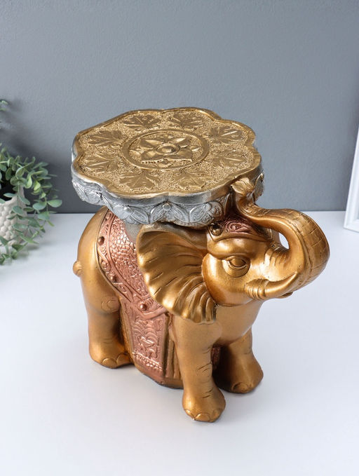 Фигура-подставка "Слон" бронза, 35х40х25 см