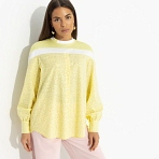 Свитшот комбинированный, Всплеск эмоций (yellow) - Charutti фото 14