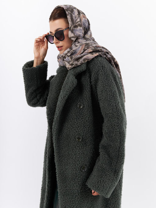 Большой, мягкий, тонкий и очень нежный двусторонний палантин с рисунком - Tantino фото 5