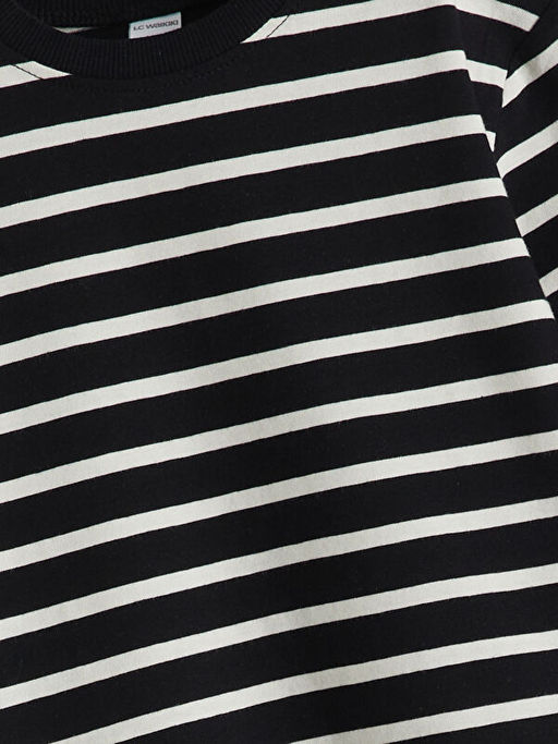 Bisiklet Yaka ?izgili Erkek ?ocuk Ti??rt