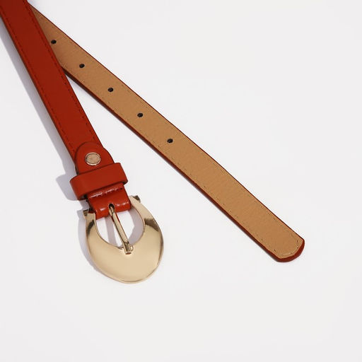 Ремень женский, ширина 1.8 см, винт, пряжка металл, цвет рыжий - Simaland фото 2