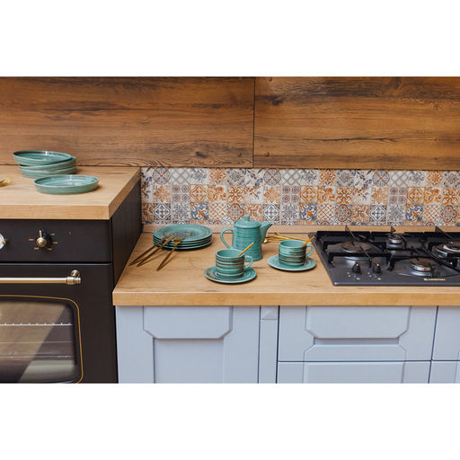 Тарелка Хорекс Tramontano, d=20 см, фарфор, бирюзовая