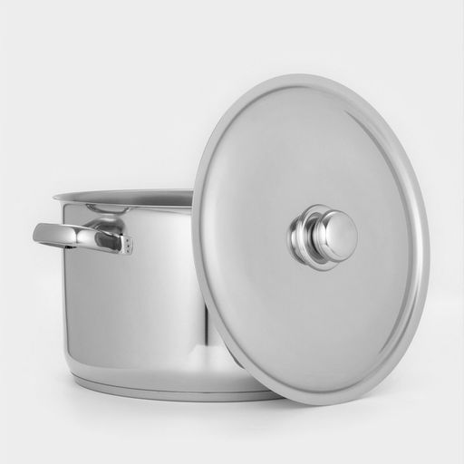 Кастрюля Amet «Профи», 10 л, d=28 см, цельнотянутая, капсульное дно, индукция, нержавеющая сталь, хромированная