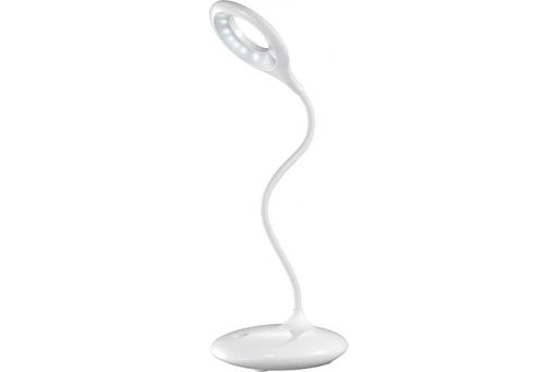 Светильник настольный "SmartBuy" 5W (SBL-CR-5-W-White) белый, светодиодный, сенсорное управление, 3 степени яркости