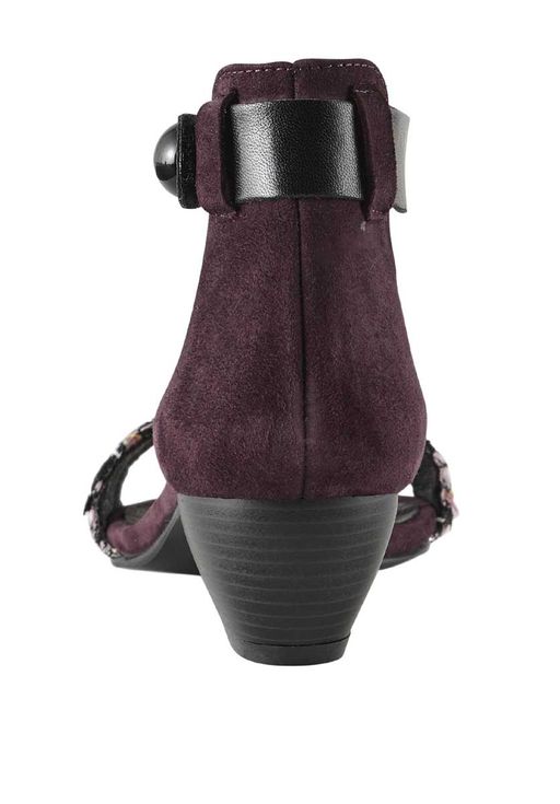 Босоножки, бордово-черные - Heine фото 6