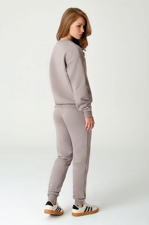 Арт. 2520/1 Костюм с брюками женский 44-52 (5 шт) Цвет:верх- бежевый, низ- бежевый