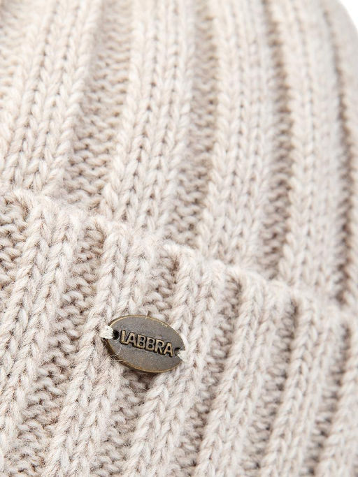 Шапка жен. шерсть+акр LB-BR55042 beige melange - Labbra фото 7