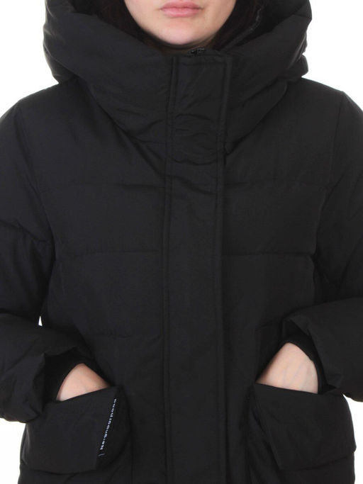 PE23-2 BLACK Куртка зимняя женская оверсайз (150 гр. холлофайбер)