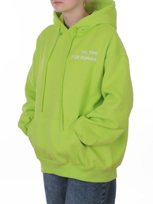 2620 LT. GREEN Худи женское (95% хлопок, 5% спандекс)