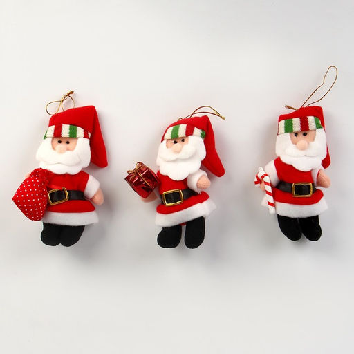 Мягкая игрушка Дед мороз на подвесе, виды МИКС - Simaland фото 3