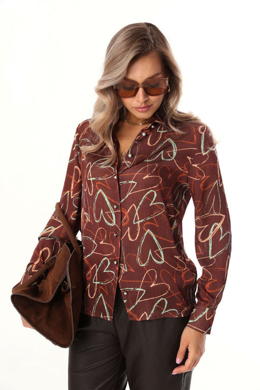 Блуза LM М 10 коричневая