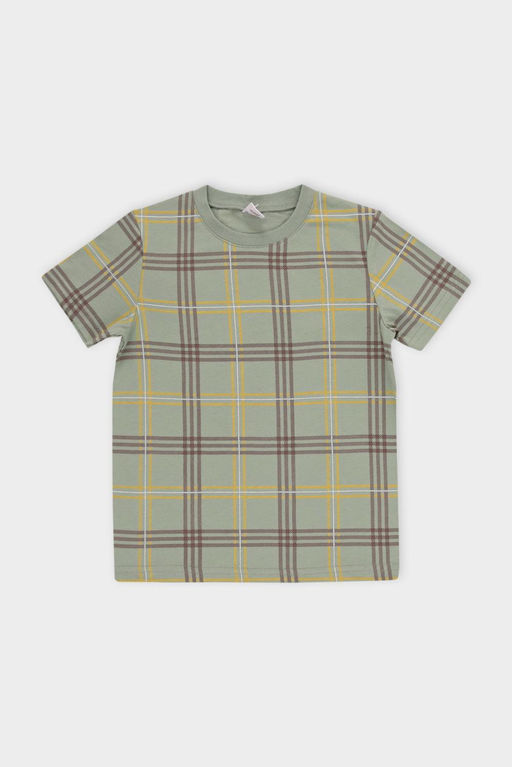 КБ 302623/милитари,текстильная клетка фуфайка дет