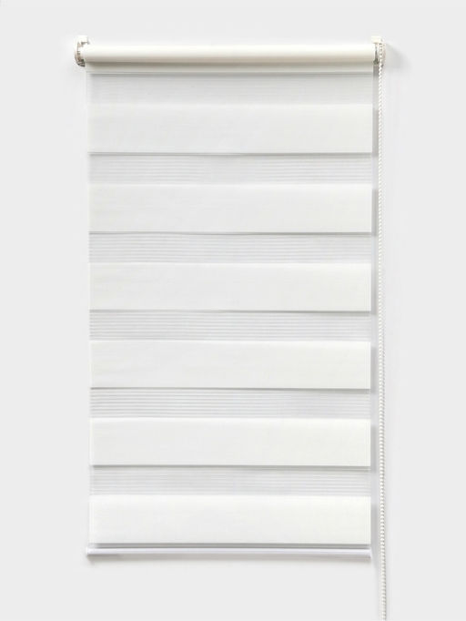 Штора рулонная 50×160 см «День и Ночь», по полотну 46×160 см, белая