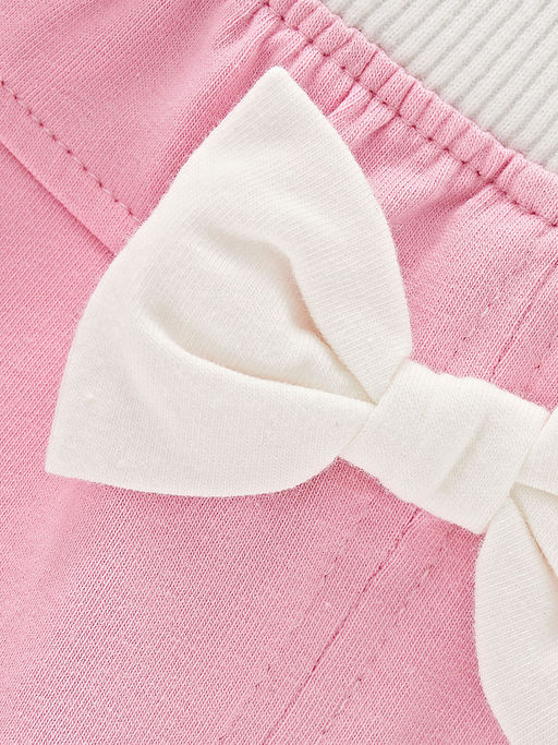 Бриджи с бантиком UD 1788 розовый - Mini maxi фото 3