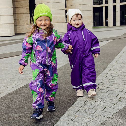 Осенний комбинезон для девочки (осень-зима), LOLLO 7050 Фиолетовый - Caimano фото 9