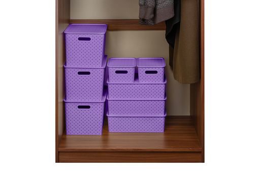 Корзинка 3 л 23,5*17,3*10,5 см Береста лавандовая - Elan gallery фото 5