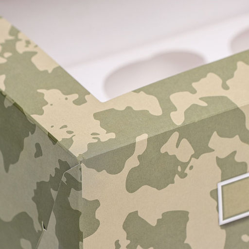 Коробка для 6 капкейков с окном, «Камуфляж», 25×17×10 см