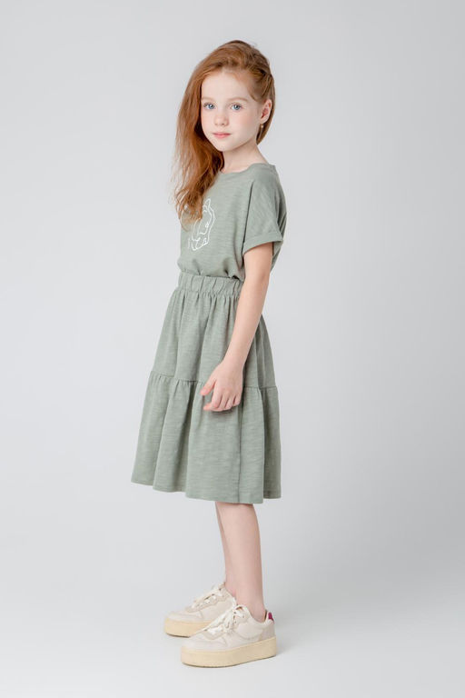 Crockid _ КР 7131/зеленый чай к371 юбка для дев  фото 3