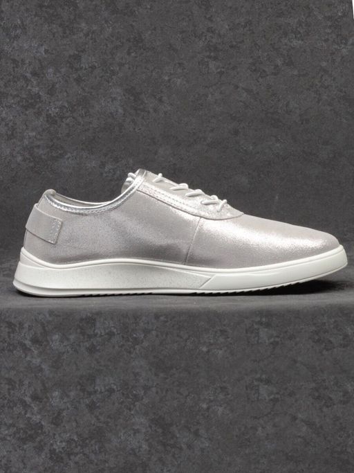 05-FDD36-2P SILVER Кроссовки женские (натуральная кожа) - Фабричный китай фото 10