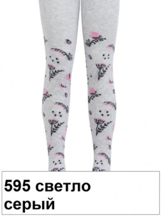 Колготки дет.ESLI 21С-72СПЕ, р.104-110 - 595 светло серый - Conte elegant фото 2