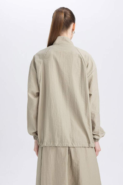 Туника обычного кроя с полуводолазкой и длинными рукавами - Defacto фото 6