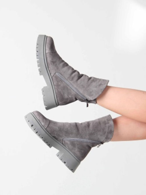 Ботинки 233.2094gr.серый замок / Шерсть