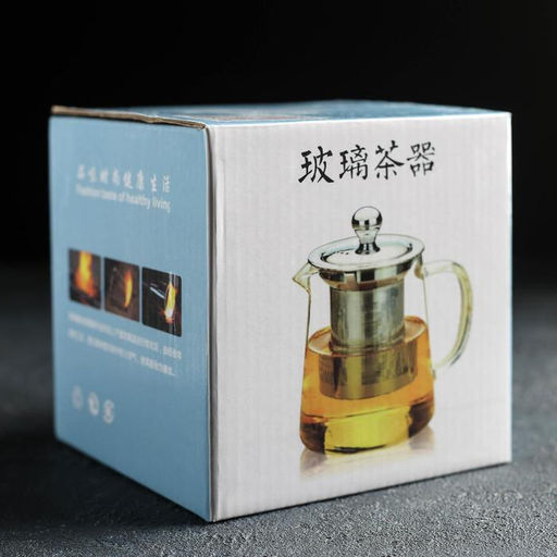 Чайник стеклянный заварочный с металлическим ситом «Эгла», 550 мл