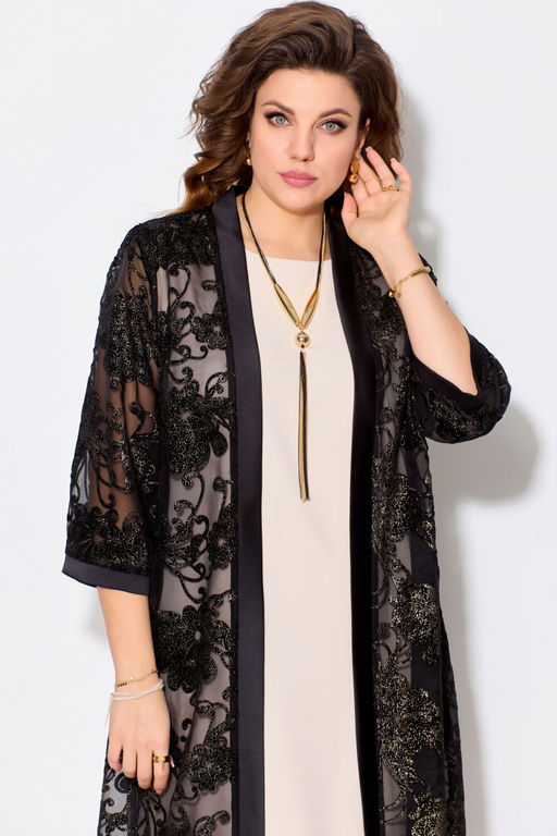 Костюм FITA 1262 черно-бежевый