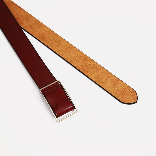 Ремень женский, ширина 2.8 см, пряжка металл, цвет бордовый - Simaland фото 2