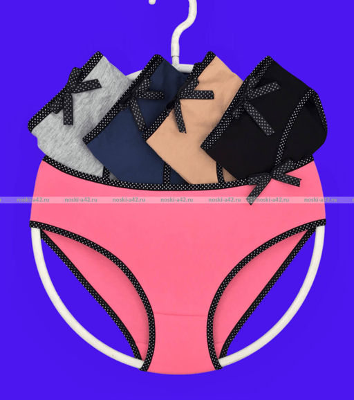 Цена за 5 шт. Подростковые трусы для девочек Турция арт. 142250 (140250)