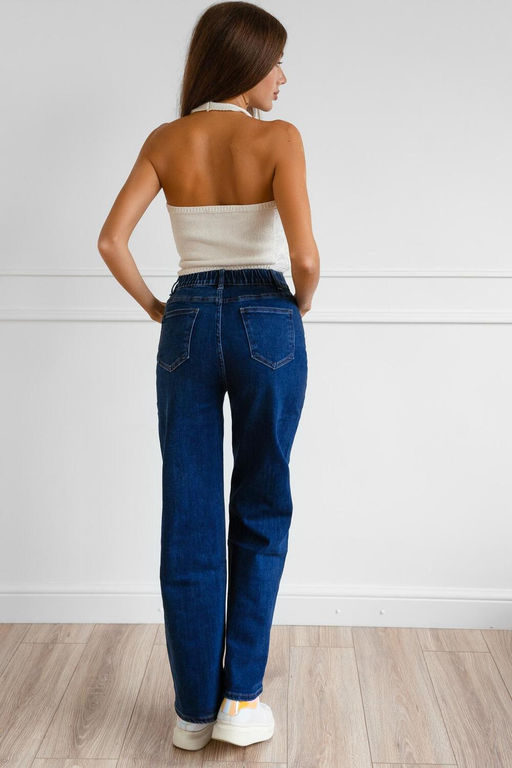 Джинсы трубы женские