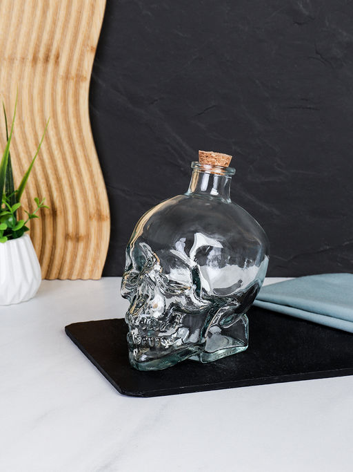 Графин-штоф Череп 450 мл / CH-400 /уп 30/ пробковая крышка